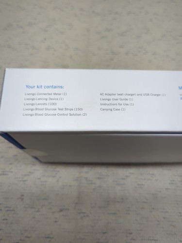 Livongo Connected Blood Glucose Meter Kit • Glucose Tester w/ Charger BG300 READ - Zdjęcie 4 z 4