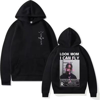 Luxury Cactus Jack Travis Scott Hoodie Jacket Streetwear 2025 Look Mom I Can Fly