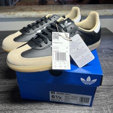 Samba OG Grade School Lifestyle Shoes White/Black/Beige Size 6.5 NEW