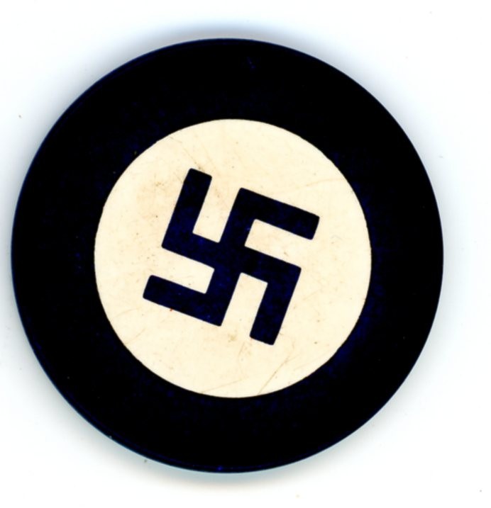 "Swastika" Chip; Indian Good Luck Symbol  ** FREE SHIPPING**
