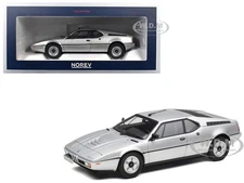 1980 BMW M1 SILVER 1/18 DIECAST MODEL CAR BY NOREV 183226