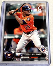 2017 Bowman #26- TEOSCAR HERNANDEZ Rookie RC Card.. rookie card picture