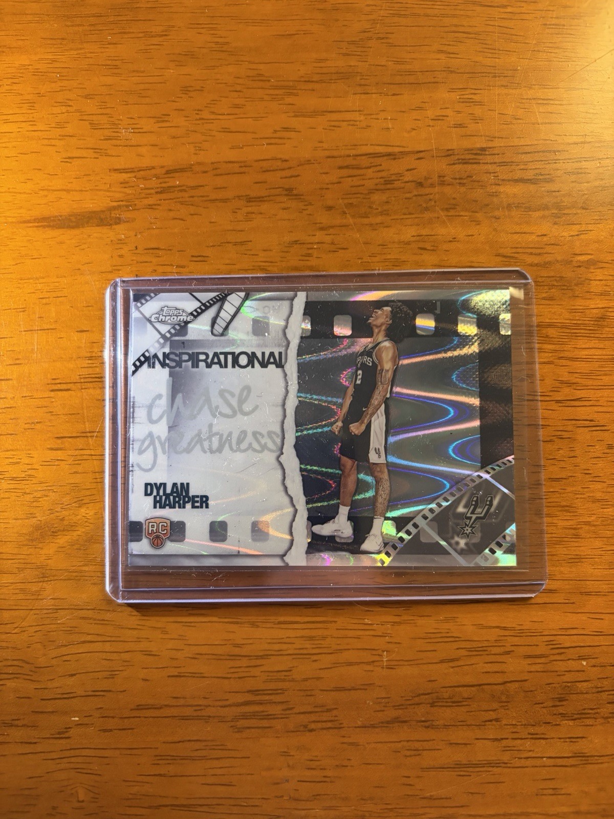 2025-26 Topps Chrome Dylan Harper Inspirational Ray Wave Refractor RC Rookie