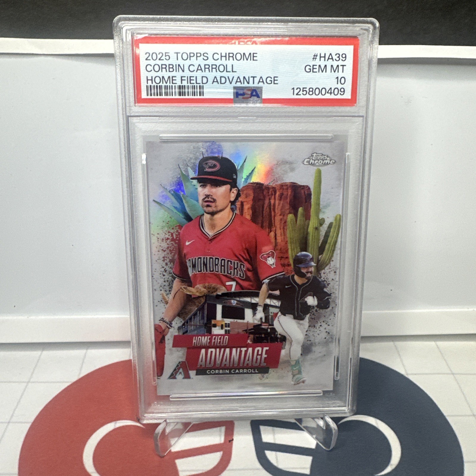2025 Topps Chrome - Home Field Advantage Corbin Carroll #HA-39 PSA 10