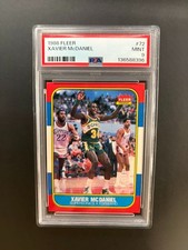 1986 Fleer Basketball #72 Xavier McDaniel PSA 9 MINT Seattle Super Sonics