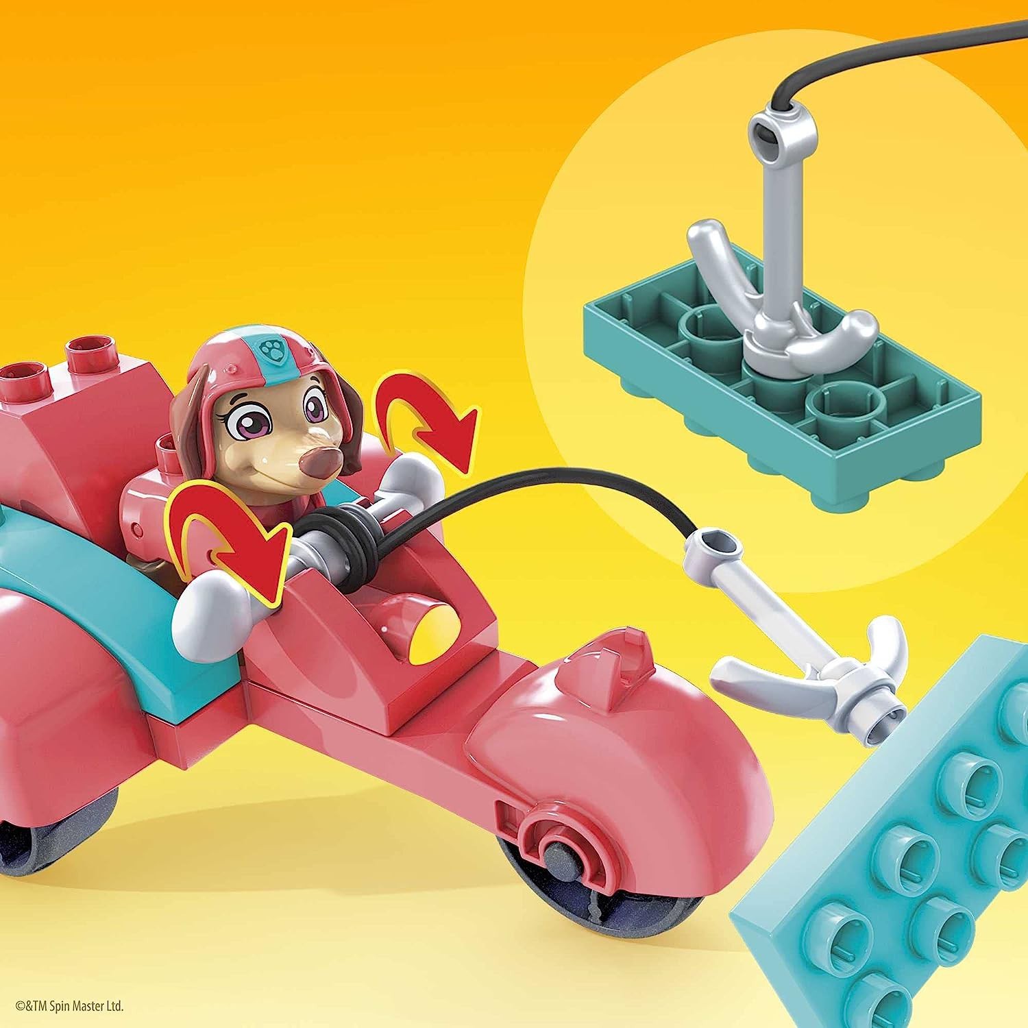 КОРОБКА ДЛЯ ХРАНЕНИЯ САМОКАТА Paw Patrol SCOOTER VON SKYE Bausteine MEGA BLOKS GYH94 3990₽