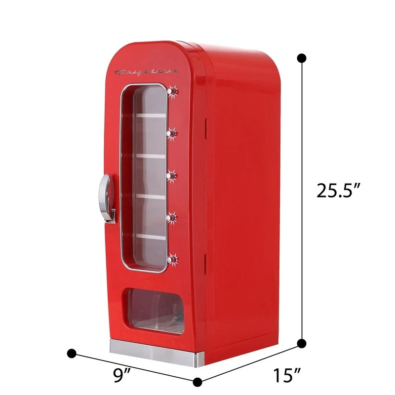 Mini Beverage Cooler Dispenser Retro Fridge Vending Machine 12V Thermoelectric - Image 3 of 4