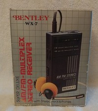 Bentley WX 7 Super Deluxe AM FM Muliplex Stereo Receiver Headphones Manual WORKS