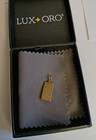 Lux Oro Yellow Gold 10k Pendant Tag Engraveable Aprox 1 Inch — photo 2