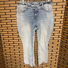 M Jeans By Maurice  s Curvy High Rise Kick Boot Ankle Jeans Size 14