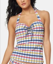 Jessica Simpson Colorful Bikini Top with a built in bra Size L