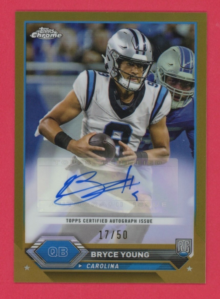 Bryce Young RC Auto /50 TRUE Gold Refractor 2023 Topps Composite Chrome Rookie