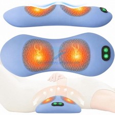 3-In-1 Electric Lumbar Support Pillow Smooth Spine Triple Fusion Back Massager  