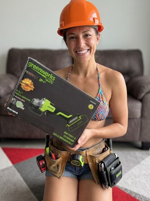 #ad Greenworks Pro POWERALL 24V Brushless 4 1 2quot; Angle Grinder AG590 Tool Only $52.48