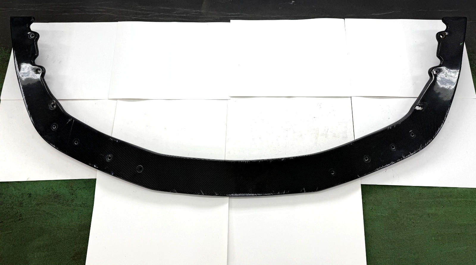 10-15 FERRARI 458 SPIDER ITALIA CARBON FIBER BUMPER LOWER SPOILER SPLITTER LIP