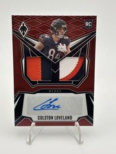 2025 Panini Phoenix Rps Dual Rookie Patch Auto Colston Loveland #DRP-CLD Red /99