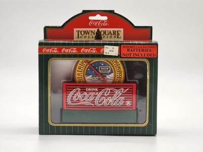 Coca-Cola Town Square Collection Thermometer Sign 1996 Original Soda