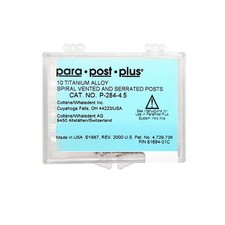 Coltene Whaledent P284-4.5 ParaPost Plus Titanium .045" Blue 10/Pk