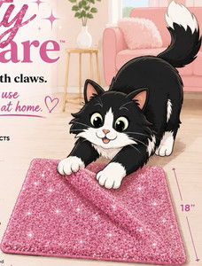 Kitty Square Square Cat Scratching Pad Carpet Mat 18 x 18 in, Model Kitty Square