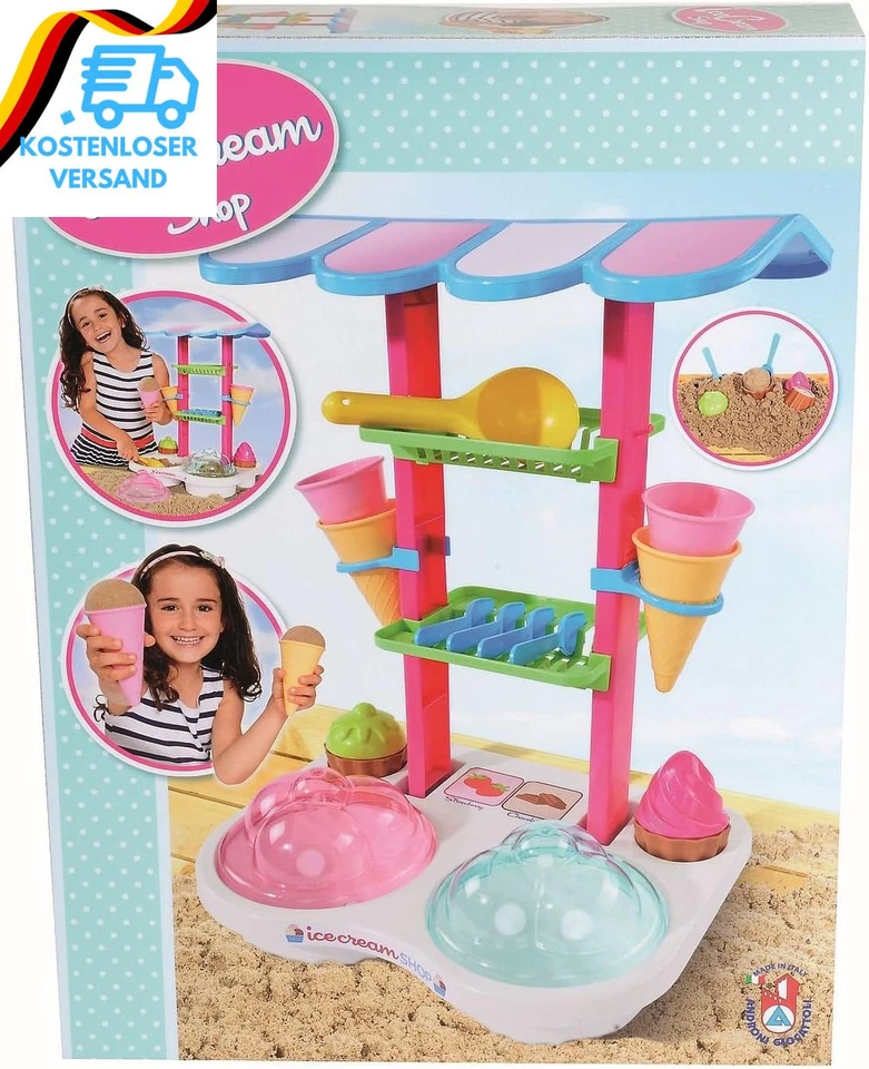 Simba 107102532 - Eisdiele, 13 Teile, 26X34X46Cm, Sandspielzeug, Sandkasten, Eis - Bild 2 von 4