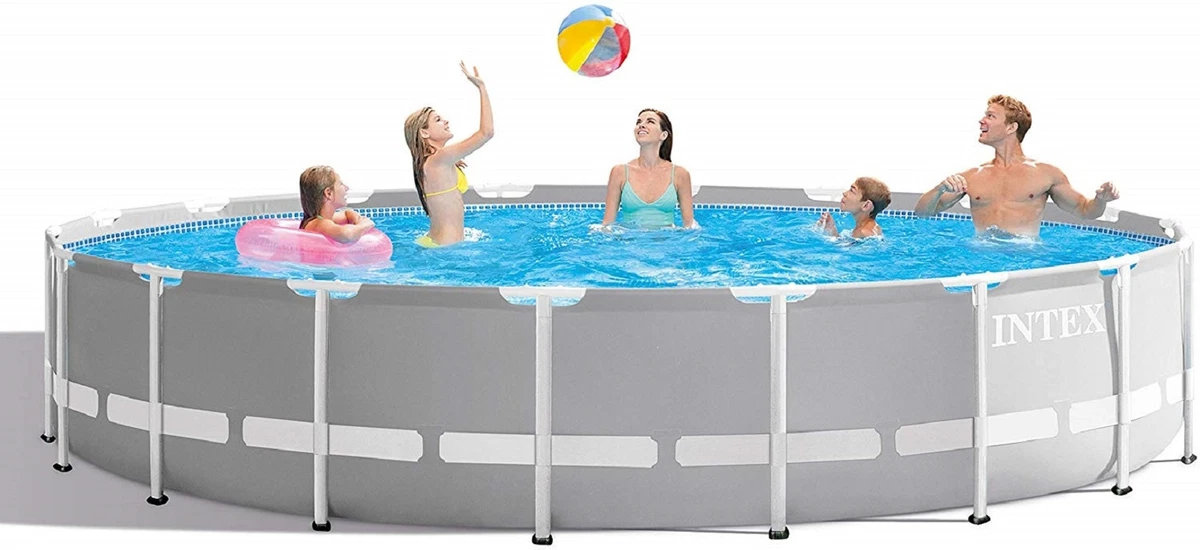 Intex 18ft X 48in Prism Frame Pool Set with Filter Pump Ladder