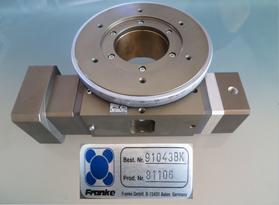 Franke rotary table worm drive part no. 91043BK Prod.No. 8110.. 13-5 #1055