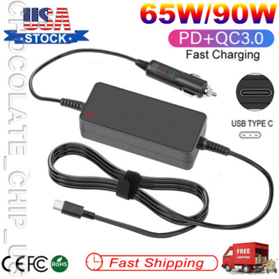 90W 65W USB C Vehicle Car Charger for iPhone MacBook Pro Air