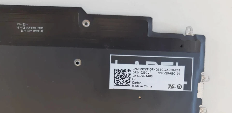 Original New US Language For Dell Alienware m17 R3 m17 R4 Laptop Keyboard - Image 3 of 4