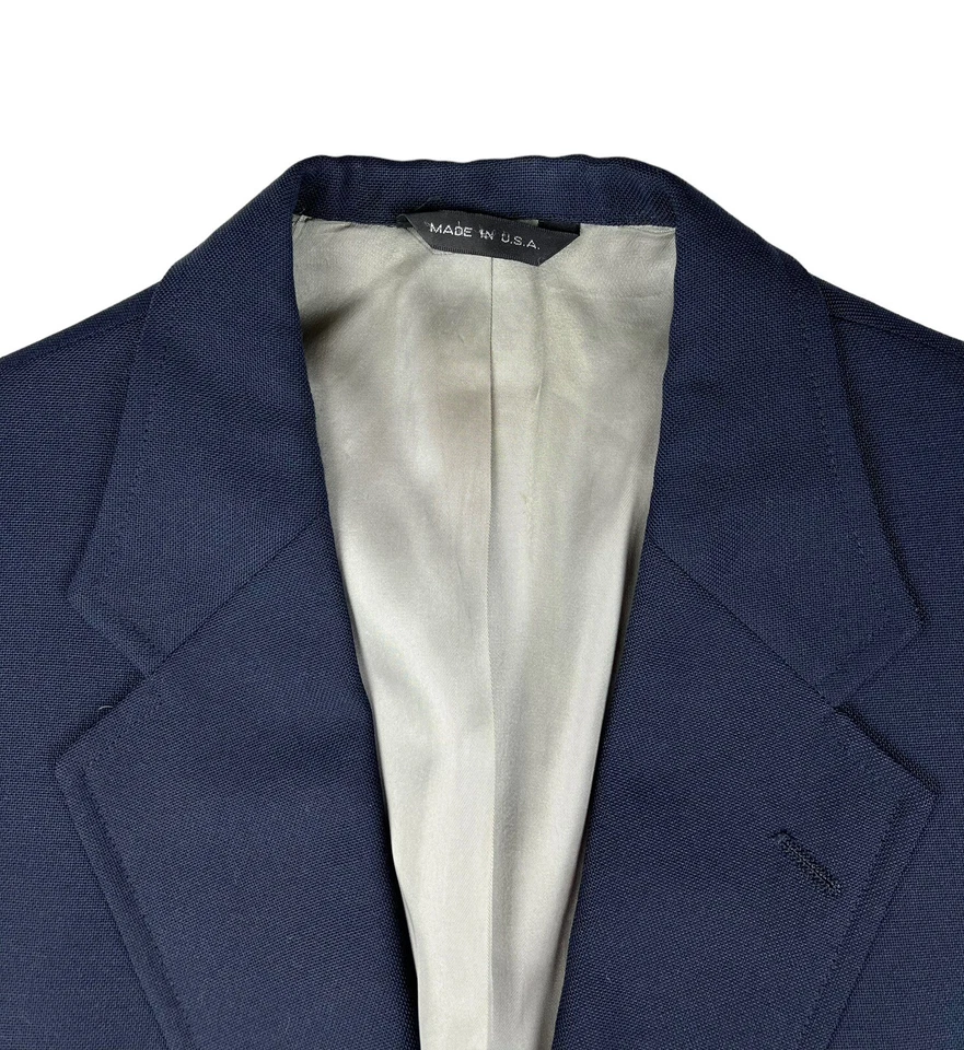 VTG Men's Nordstrom Blazer Sport Coat Navy Blue Gold Royal Marines Buttons 40L - Image 4 of 4