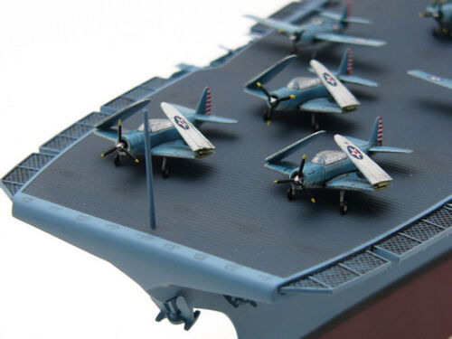 USS CV-2 LEXINGTON CARRIER 05/1942 1/350 envío trompetista modelo kit05608 - Imagen 2 de 12
