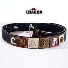 CINTURA EL CHARRO IN PELLE E BORCHIE art. 27-5013U/45