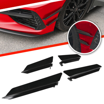 Stoßstange Diffusor Canards Frontstoßstange Spoiler Für Corvette C8 Stingray Z51