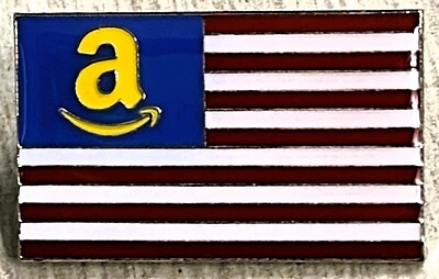 AMAZON FLAG JULY 4TH VETERAN'S DAY MEMORIAL Amazon Peccy Pin