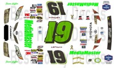 #19 Jason Leffler Toyota 1/24th Scale Peel N Stick Vinyl Nascar DECAL