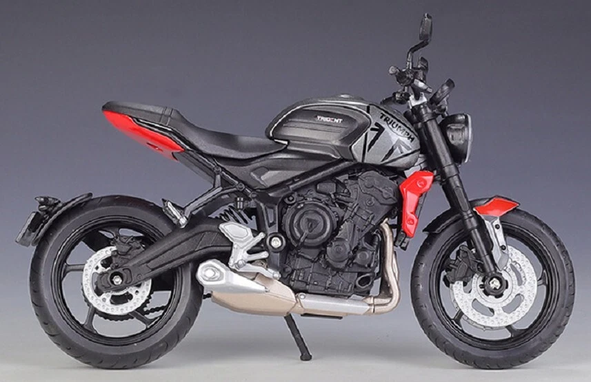 Welly 1:12 2021 Triumph Trident 660 Diecast Motorcycle Bike Model - Image 2 of 4