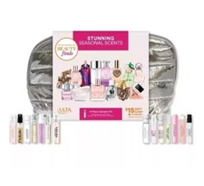 ULTA 2024 Holiday Stunning Seasonal Scents 14pc Sample Perfume Set With Bag