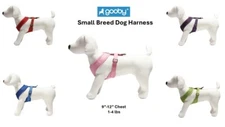 Gooby XS Dog Puppy Harness Freedom 2 Small Breed 9"-12" Chest Choke Free Walking