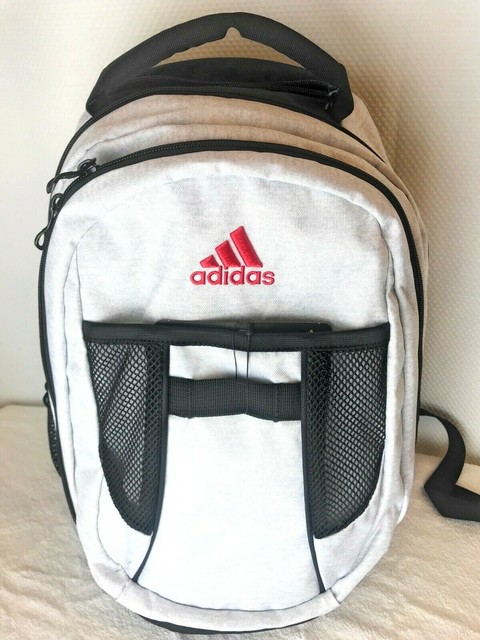 adidas black and red backpack
