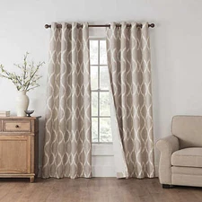 Draftblocker Easton 95-inch Printed Grommet Room Darkening Window Curtain Panel