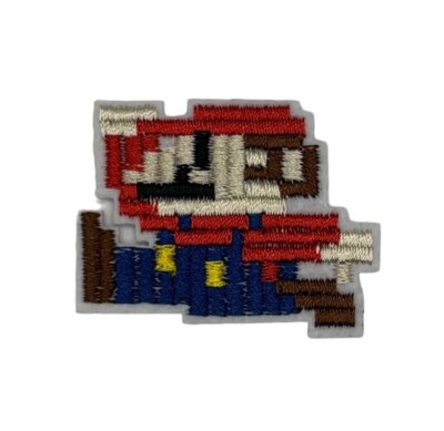 Super Mario 8-Bit Patch Aufnäher Bügelbild Flicken Applikation Bowser Luigi Kong