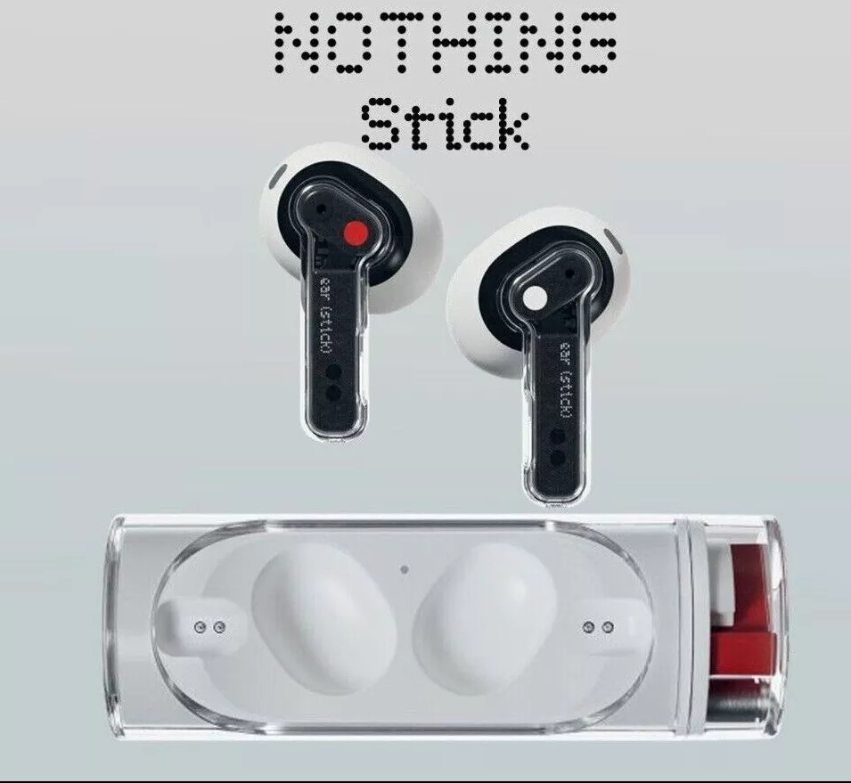 Nothing ear (1) Stick TWS Bluetooth Earbuds Sound by Teenage Engineering