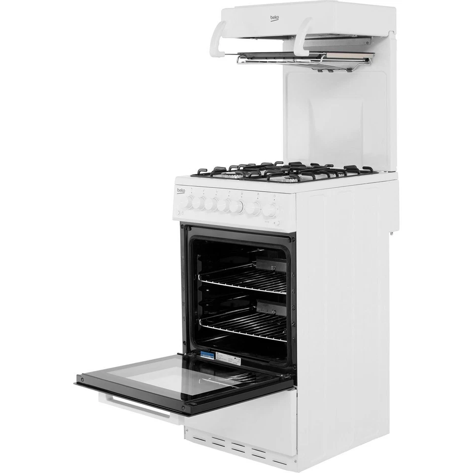 Beko KA52NEW Gas Cooker with Gas Hob 50cm Free Standing White A New - Image 2 of 4