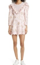 LOVESHACKFANCY Cedella size 6 Long Sleeve Mini Dress NWT