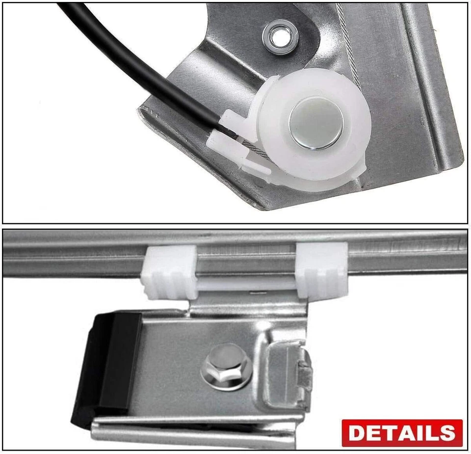 Regulador de ventana eléctrica para pasajero delantero con motor para Chevy Silverado GMC Yukon XL Foto 3 de 4