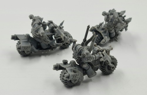 Bikes Bikers Chaos Space Marines Warhammer 40K unbemalt - Picture 2 of 2