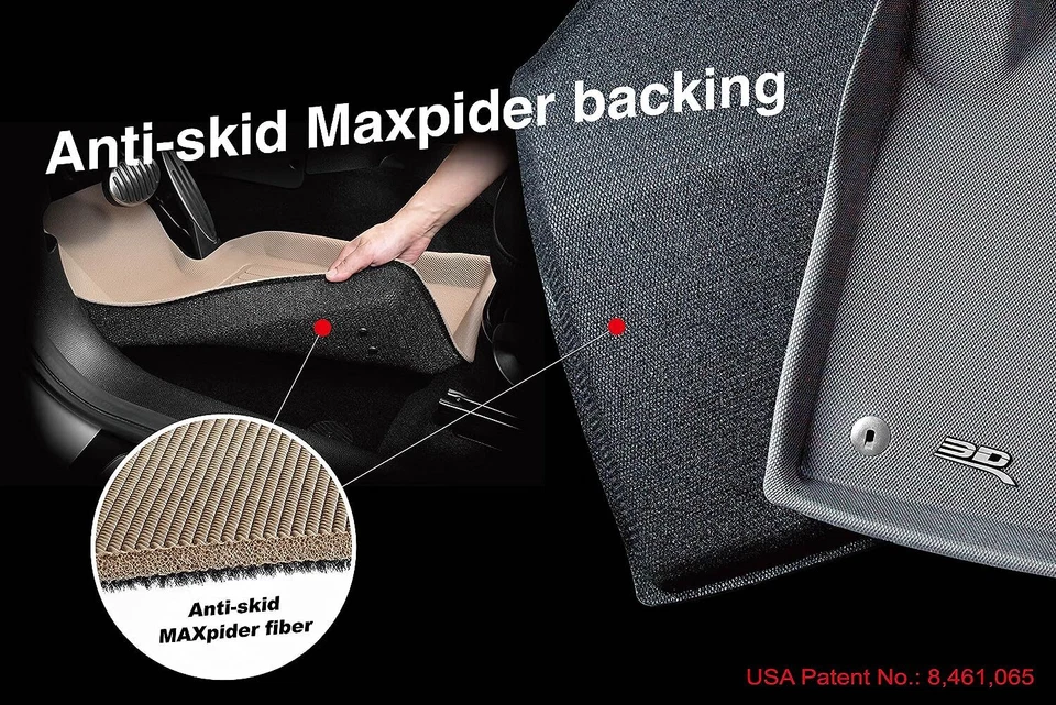 3D MAXpider черный 1-й ряд 2 изделия напольные покрытия для Mercedes-Benz S-класса - Изображение 2 из 4