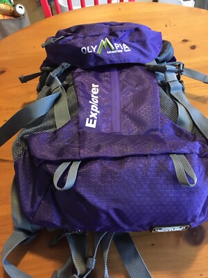 Olympia Adventure Team Explorer Lightweight Backpack, Purple New W/ Tags