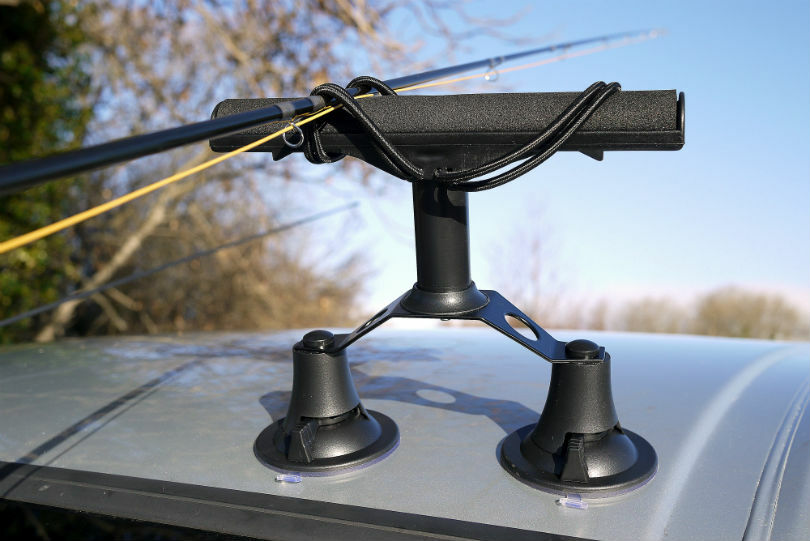 ロッドキャリア VacRac QuadRac らくらく簡単ポイント移動 【新品】 Vac-Rac Car Fishing Rod Rack. Quad model with vacuum