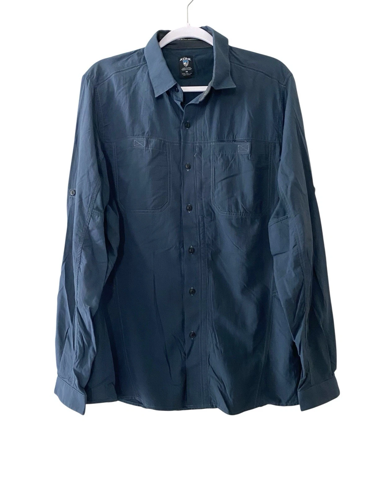 Kuhl Shirt Men’s Blue Invoke Nylon Roll Tab Long Sleeve Fish Hike Medium
Opens in a new window or ta
