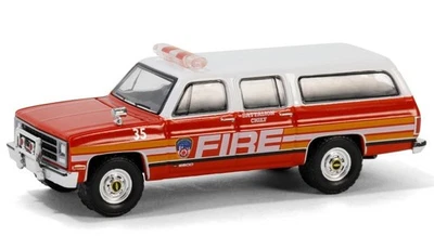 CHEVROLET Suburban - FDNY Chief - 1991 - Firetruck - Greenlight 1:64 - Photo 1/4